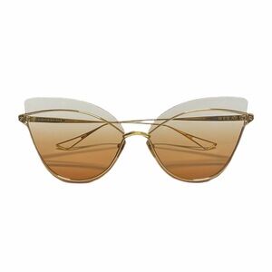 DITA Nightbird One Gold Orange Gradient Cat Eye Sunglasses Titanium Semi-Rimless